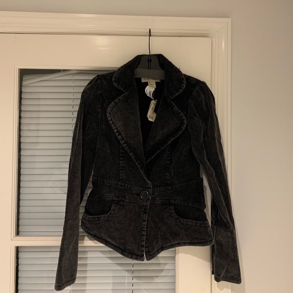 NWT Stetson Corduroy Grey Blazer